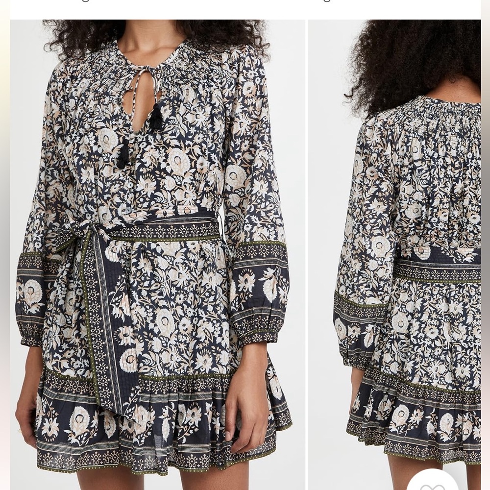 Cleobella Elly Mini Dress Block Print